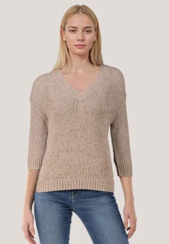 Damen Strickpullover aus Bändchengarn