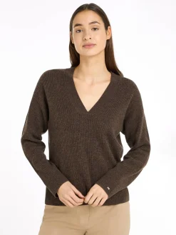 Damen Strickpullover aus Wolle mit Kaschmir Relaxed Fit