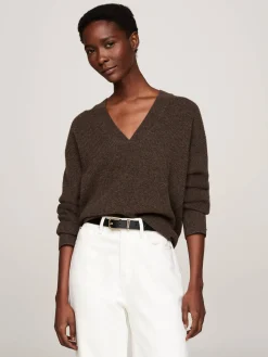 Damen Strickpullover aus Wolle mit Kaschmir Relaxed Fit