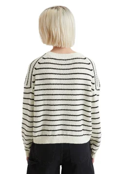 Damen Strickpullover aus Bio-Baumwoll-Slub-Garn