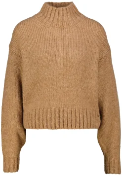 Damen Strickpullover mit Wolle und Alpaka