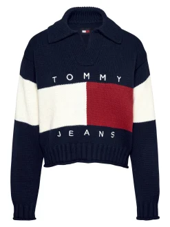 Damen Strickpullover mit Wolle TJW RWB FLAG RUGBY SWEATER EXT