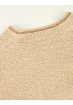 Damen Strickpullover mit Schmuckstein-Besatz PLATINUM