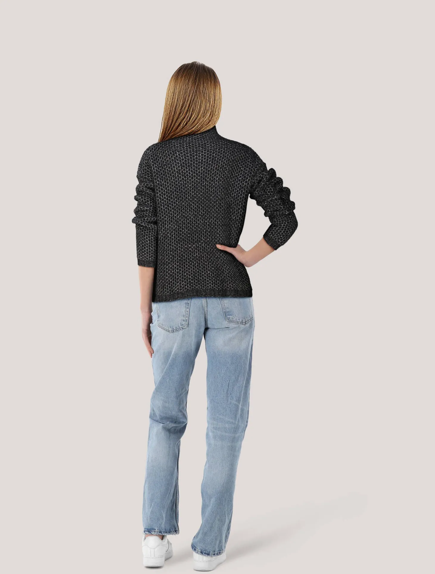 Damen Strickpullover mit Wolle und Alpaka SAFINEYNNY