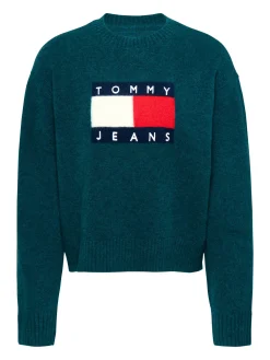 Damen Strickpullover mit Wolle TJW MELANGE FLAG SWEATER EXT