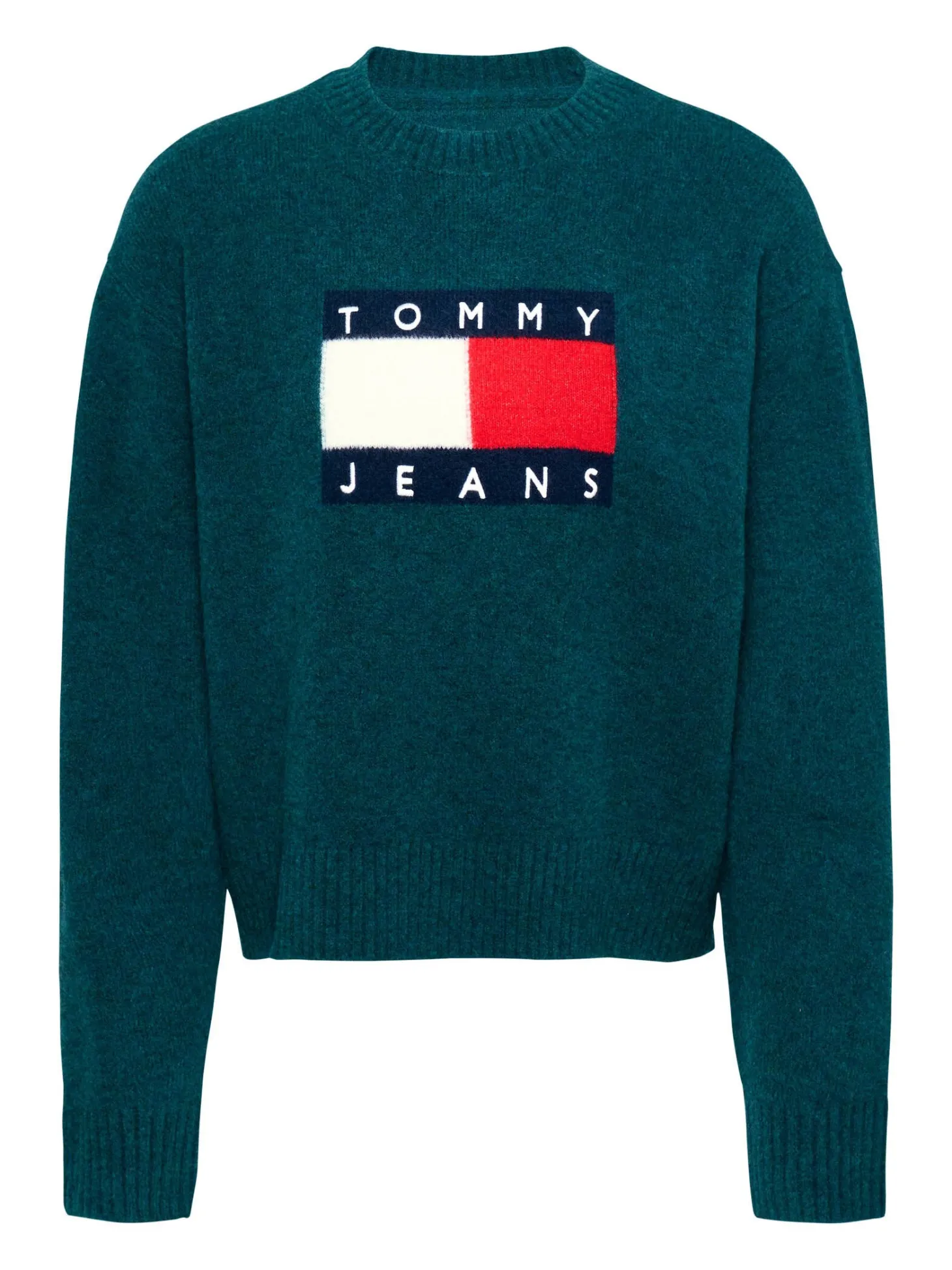 Damen Strickpullover mit Wolle TJW MELANGE FLAG SWEATER EXT