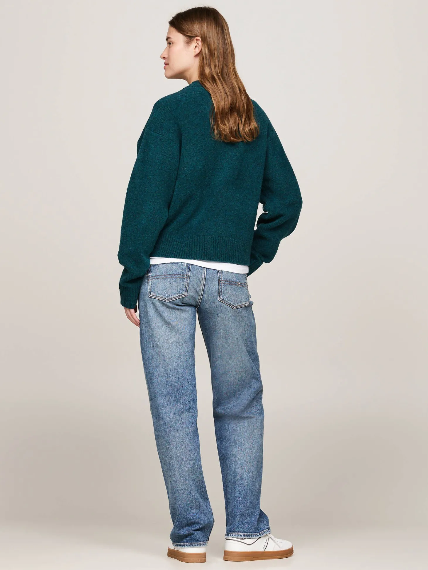 Damen Strickpullover mit Wolle TJW MELANGE FLAG SWEATER EXT