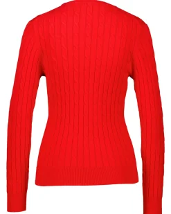 Damen Strickpullover mit Zopfmuster Slim Fit