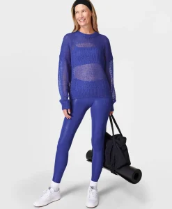 Damen Strickpullover mit Mohair und Wolle OPEN WAVE