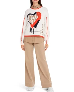 Damen Strickpullover mit Baumwolle