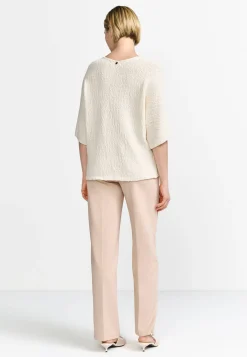 Damen Strickpullover mit Leinen