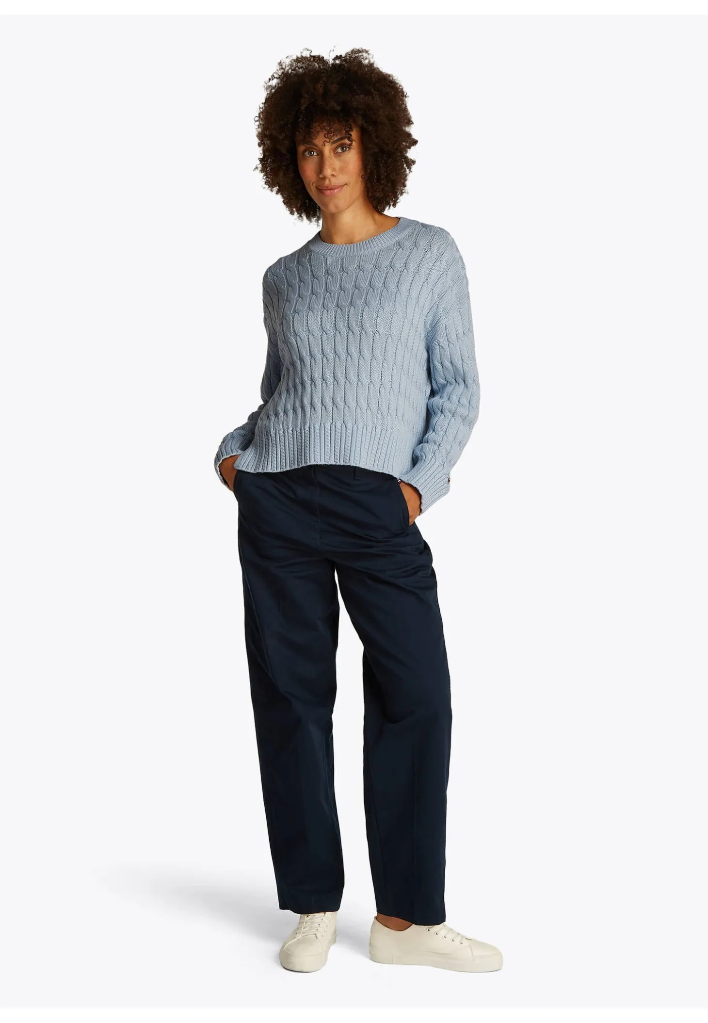 Damen Strickpullover SOFT COTTON CABLE