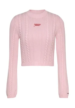 Damen Strickpullover TJW CABLE SCRIPT SWEATER EXT