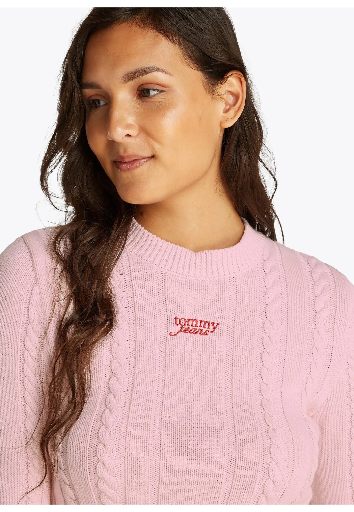 Damen Strickpullover TJW CABLE SCRIPT SWEATER EXT