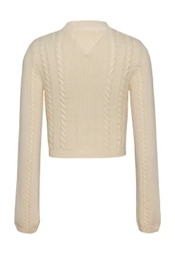 Damen Strickpullover TJW CABLE SCRIPT SWEATER EXT