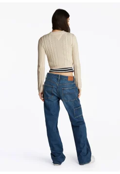 Damen Strickpullover TJW CABLE SCRIPT SWEATER EXT