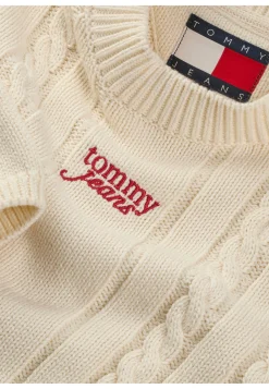 Damen Strickpullover TJW CABLE SCRIPT SWEATER EXT