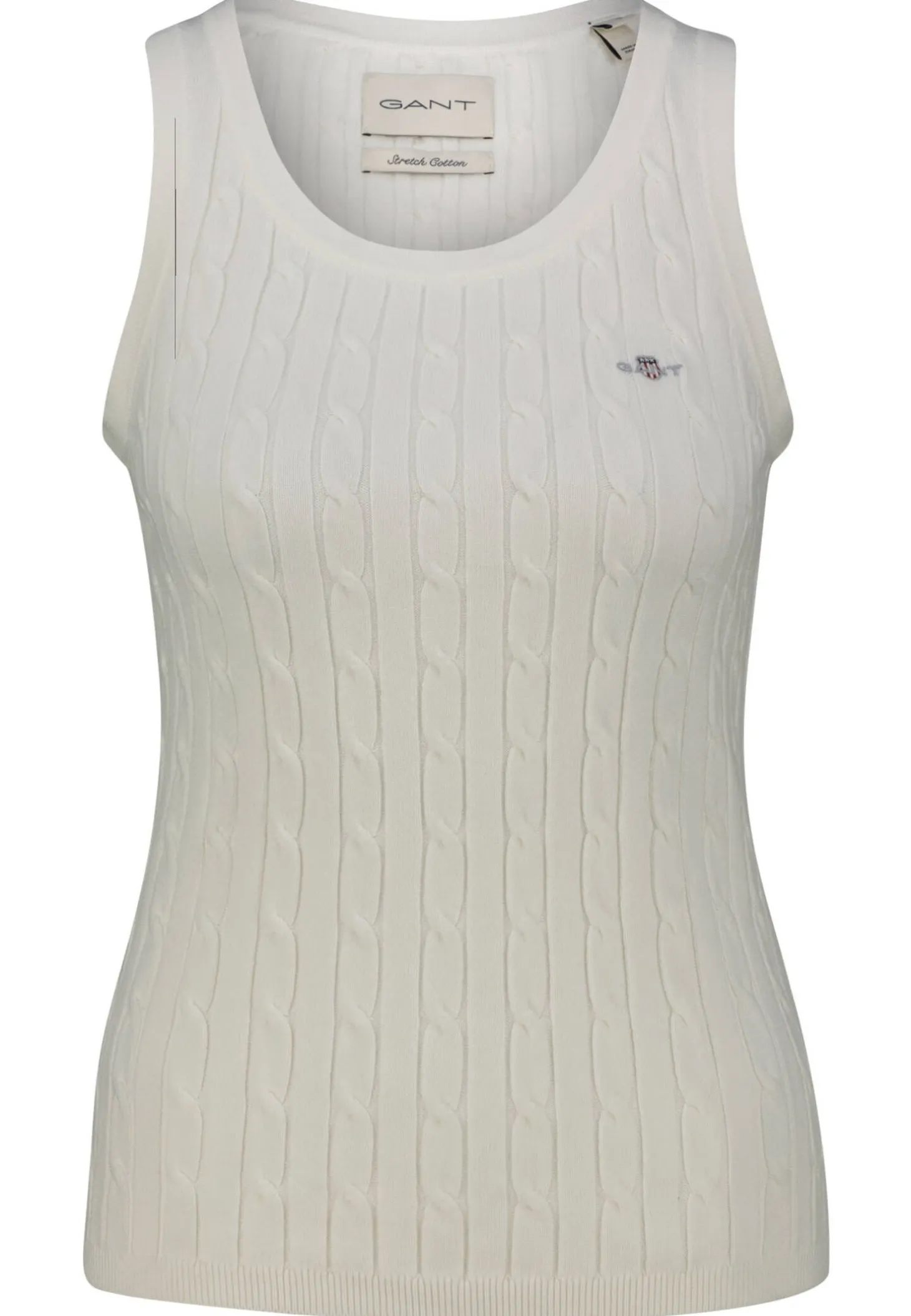 Damen Strickpullunder mit Zopfmuster