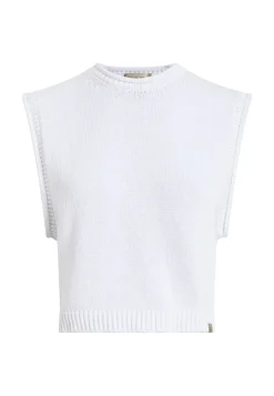 Damen Stricktop aus Baumwoll-Leinenmix Relaxed Fit