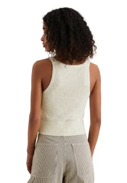 Damen Stricktop aus Slub-Garn