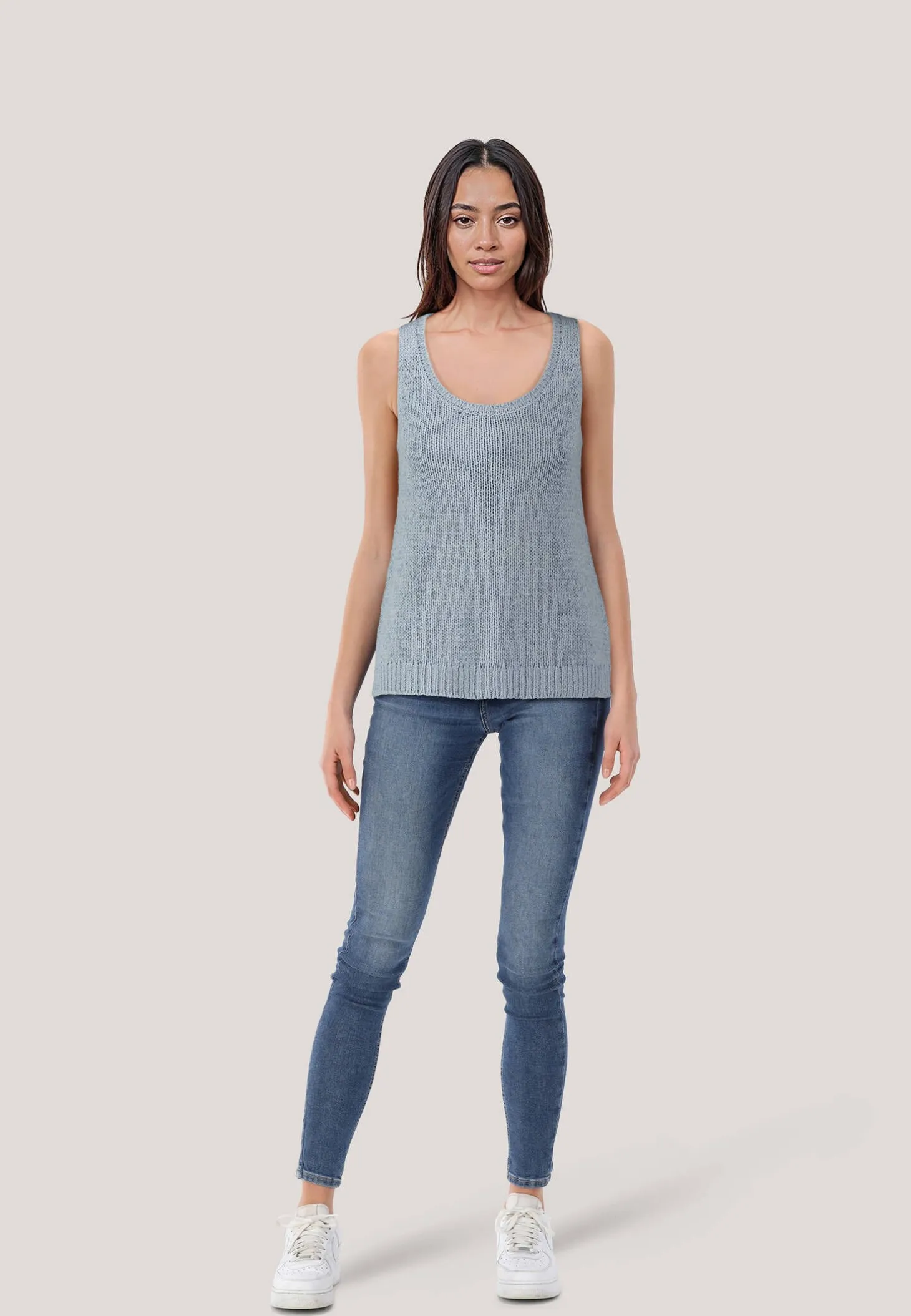 Damen Stricktop mit Baumwolle