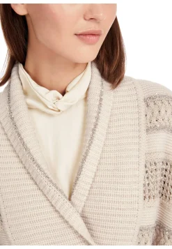 Damen Strickweste lang mit Kaschmir