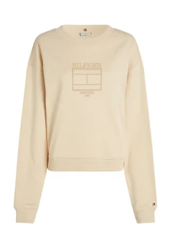 Damen Sweatshirt BOXY OUTLINE FLAG Relaxed Fit