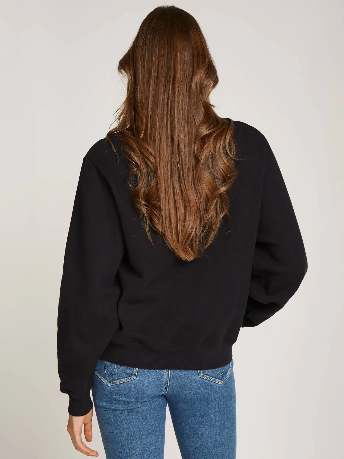 Damen Sweatshirt CHENILLE MONOLOGO Relaxed Fit