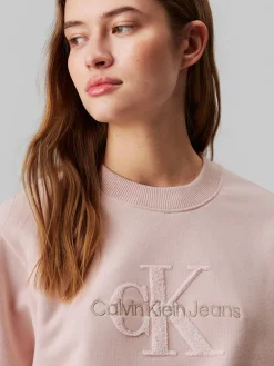 Damen Sweatshirt CHENILLE MONOLOGO Relaxed Fit