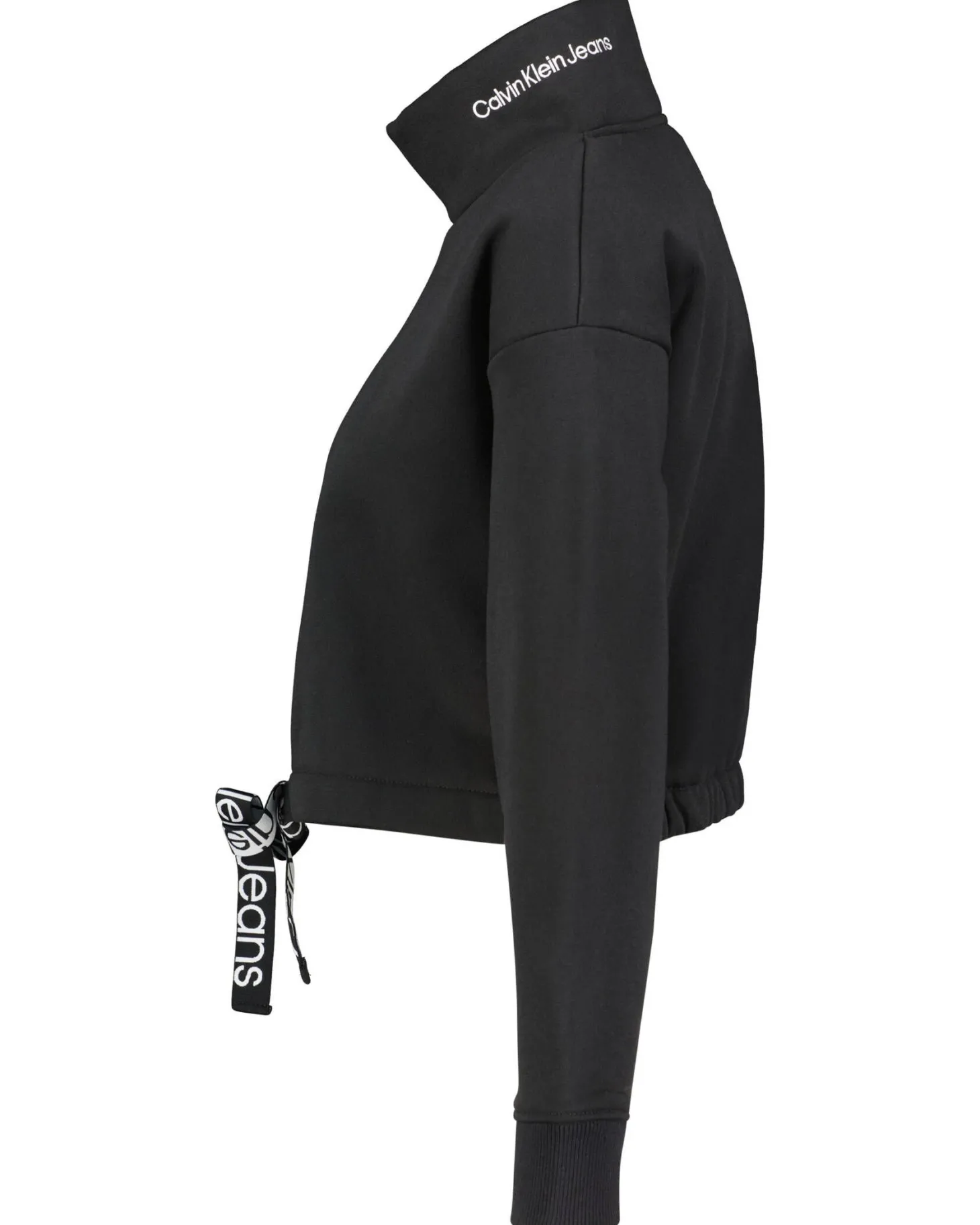 Damen Sweatshirt mit Logo-Tape Cropped Fit