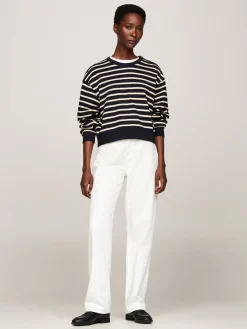 Damen Sweatshirt mit Schulterknöpfen Regular Fit