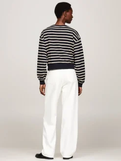 Damen Sweatshirt mit Schulterknöpfen Regular Fit