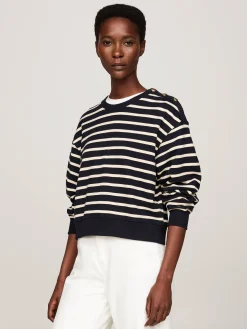 Damen Sweatshirt mit Schulterknöpfen Regular Fit