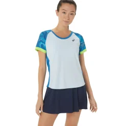 Damen Tennisshirt COURT GRAPHIC SHORT SLEEVE TOP