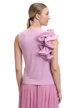 Damen Top mit Rüsche