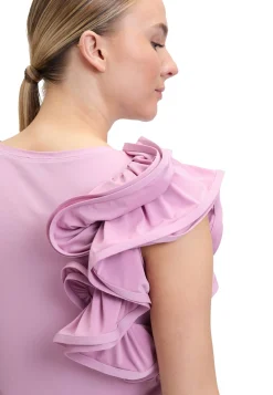 Damen Top mit Rüsche