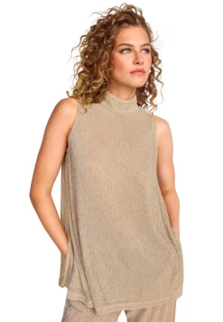 Damen Top mit Stehkragen