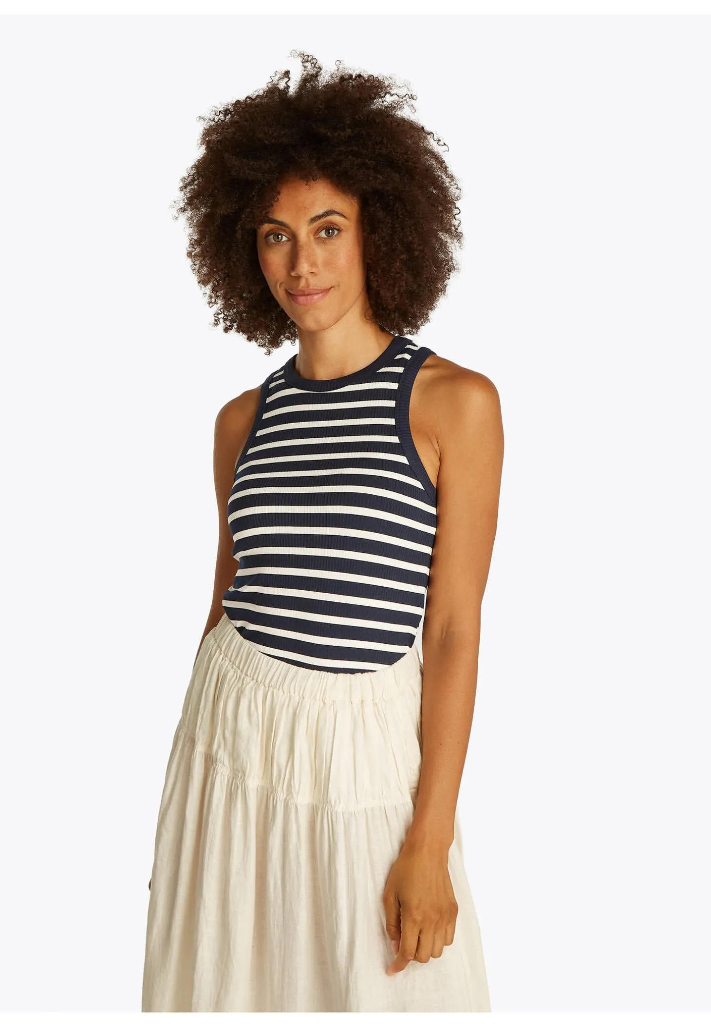 Damen Top RIB TANK Slim fit