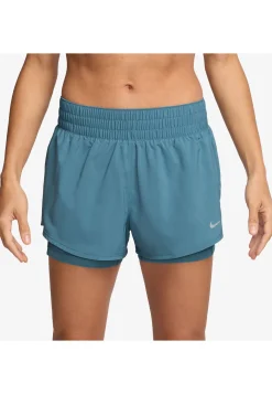 Damen Trainingsshorts NIKE ONE DRI-FIT MID RISE 3in 2in1 Regular Fit