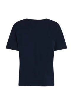 Damen T-Shirt aus Bio-Baumwolle SLUB CROP V-NK