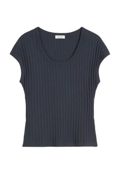 Damen T-Shirt aus Pointelle Jersey