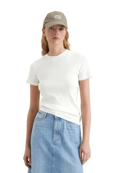 Damen T-Shirt aus Rippjersey Slim Fit