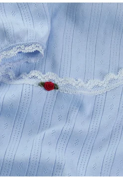 Damen T-Shirt mit Pointelle-Muster