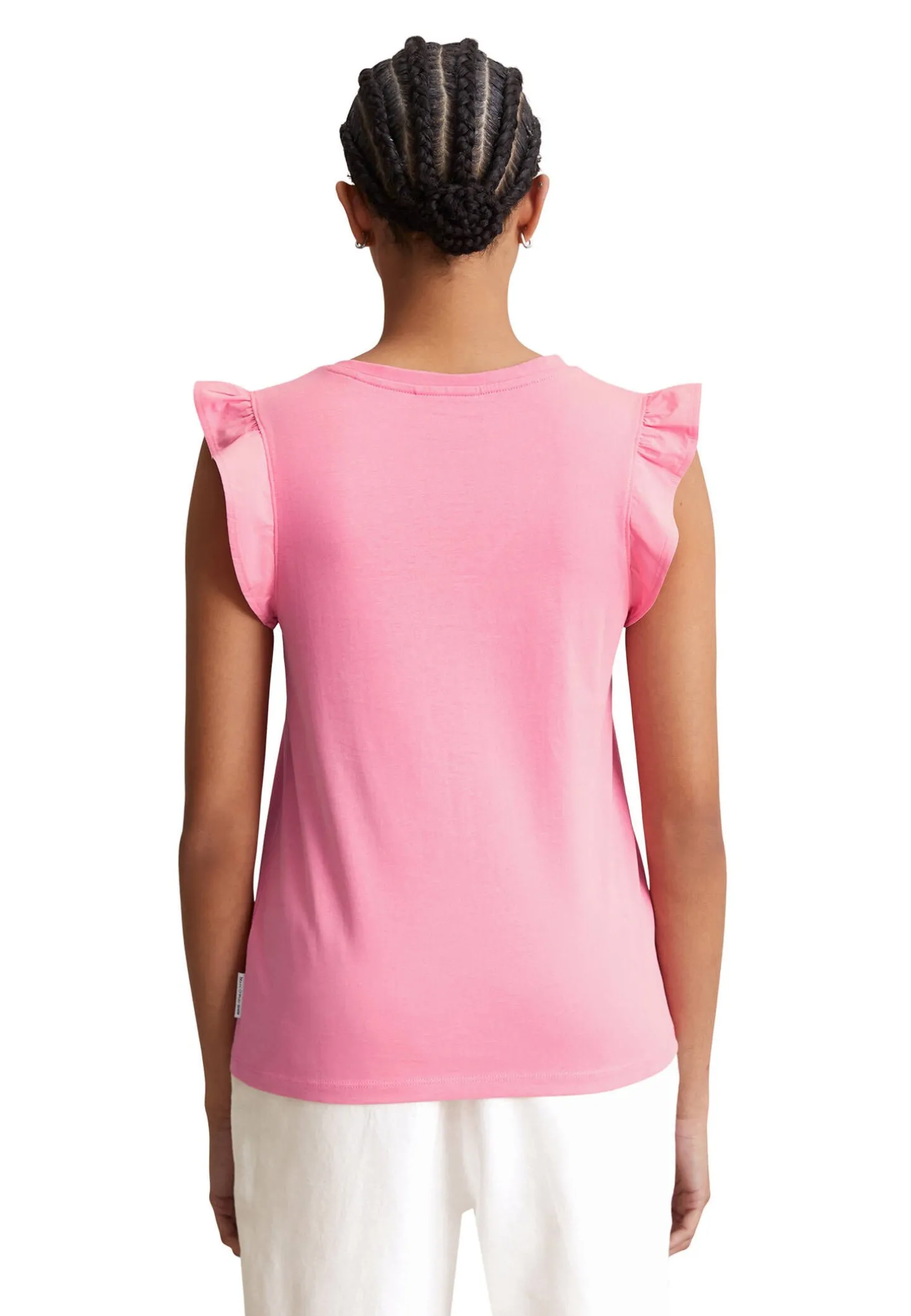 Damen T-Shirt mit Volantsärmel