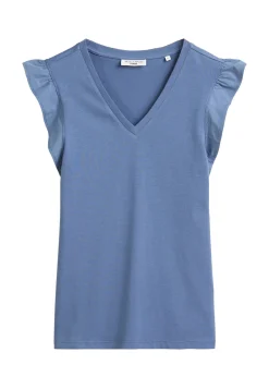 Damen T-Shirt mit Volantsärmel