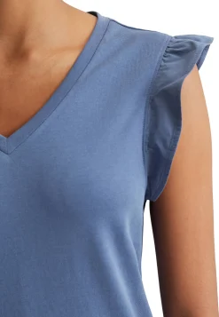 Damen T-Shirt mit Volantsärmel