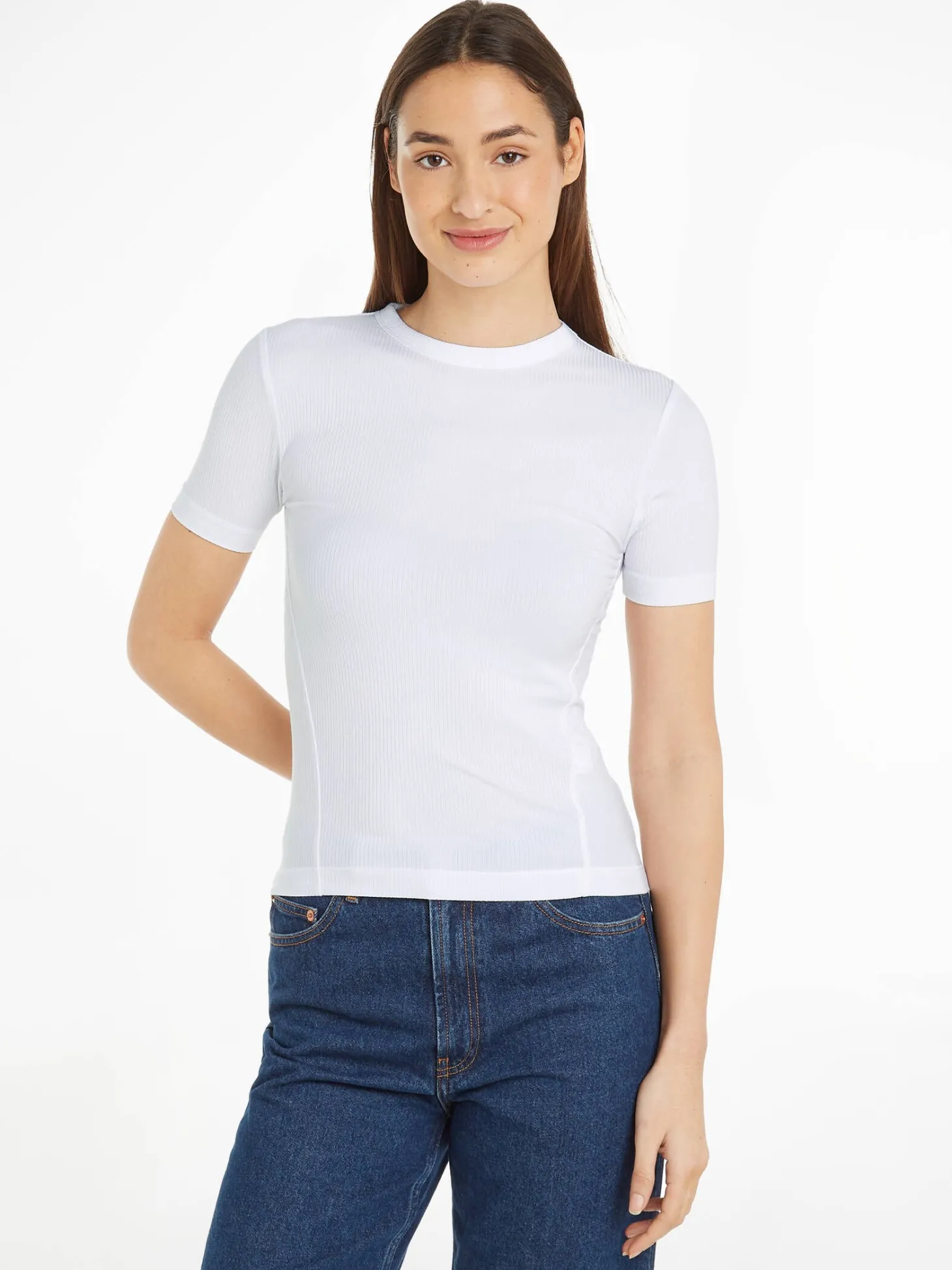 Damen T-Shirt MODAL RIB C-NECK TOP