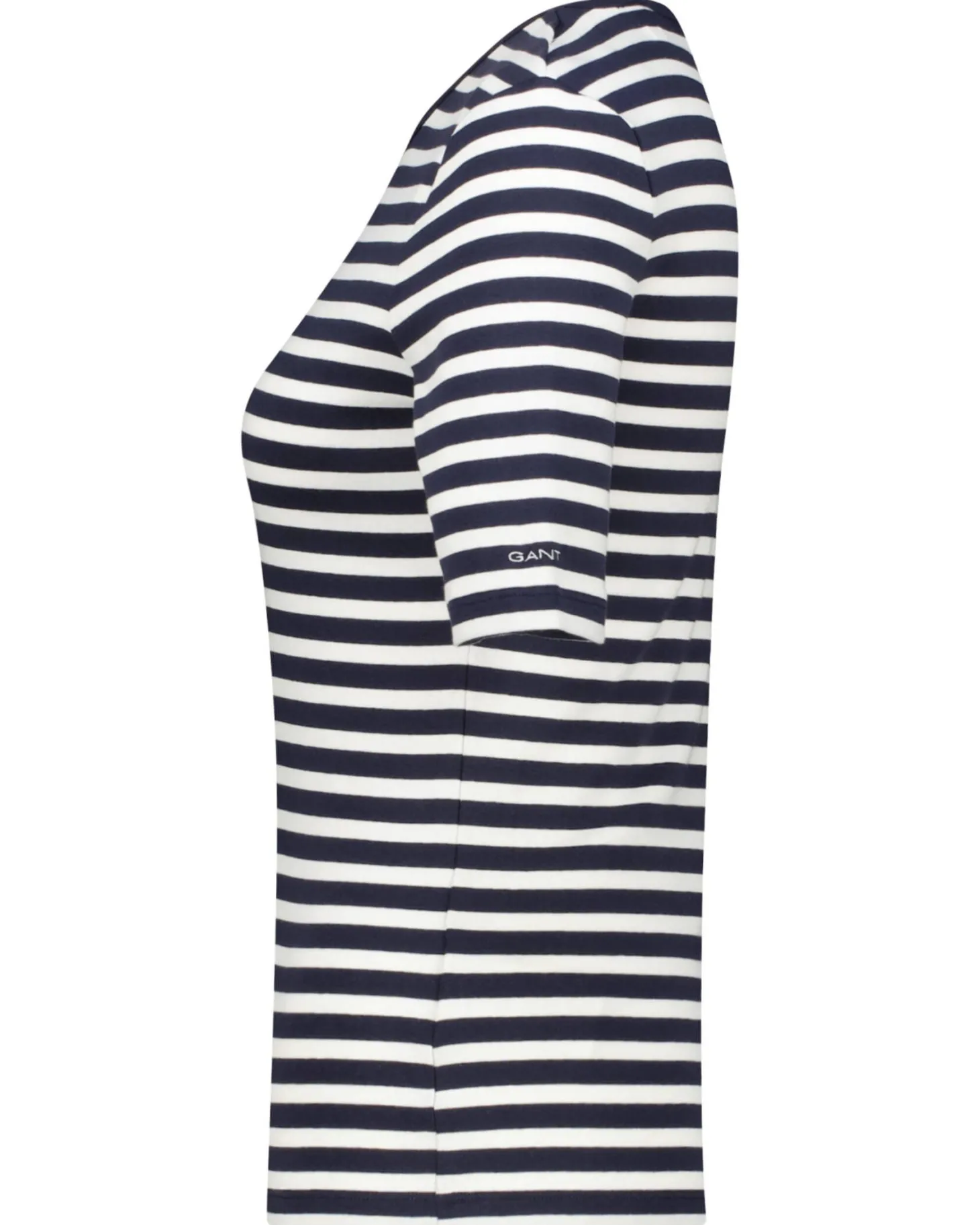 Damen T-Shirt SLIM STRIPED RIBBED Slim Fit