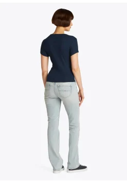 Damen T-Shirt TJW SLIM BUTTON RIB C-NECK Slim Fit