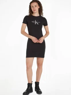 Damen T-Shirt-Kleid mit Monogramm